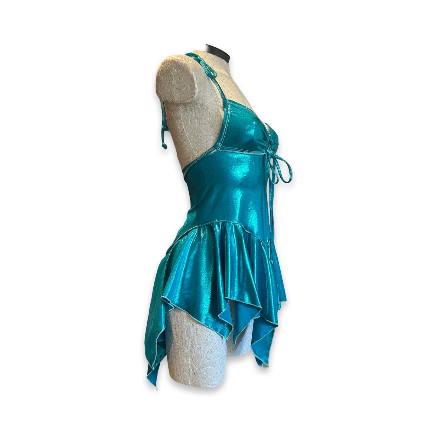 (R2S) UK 8 - Aqua Dixie dress - Long length