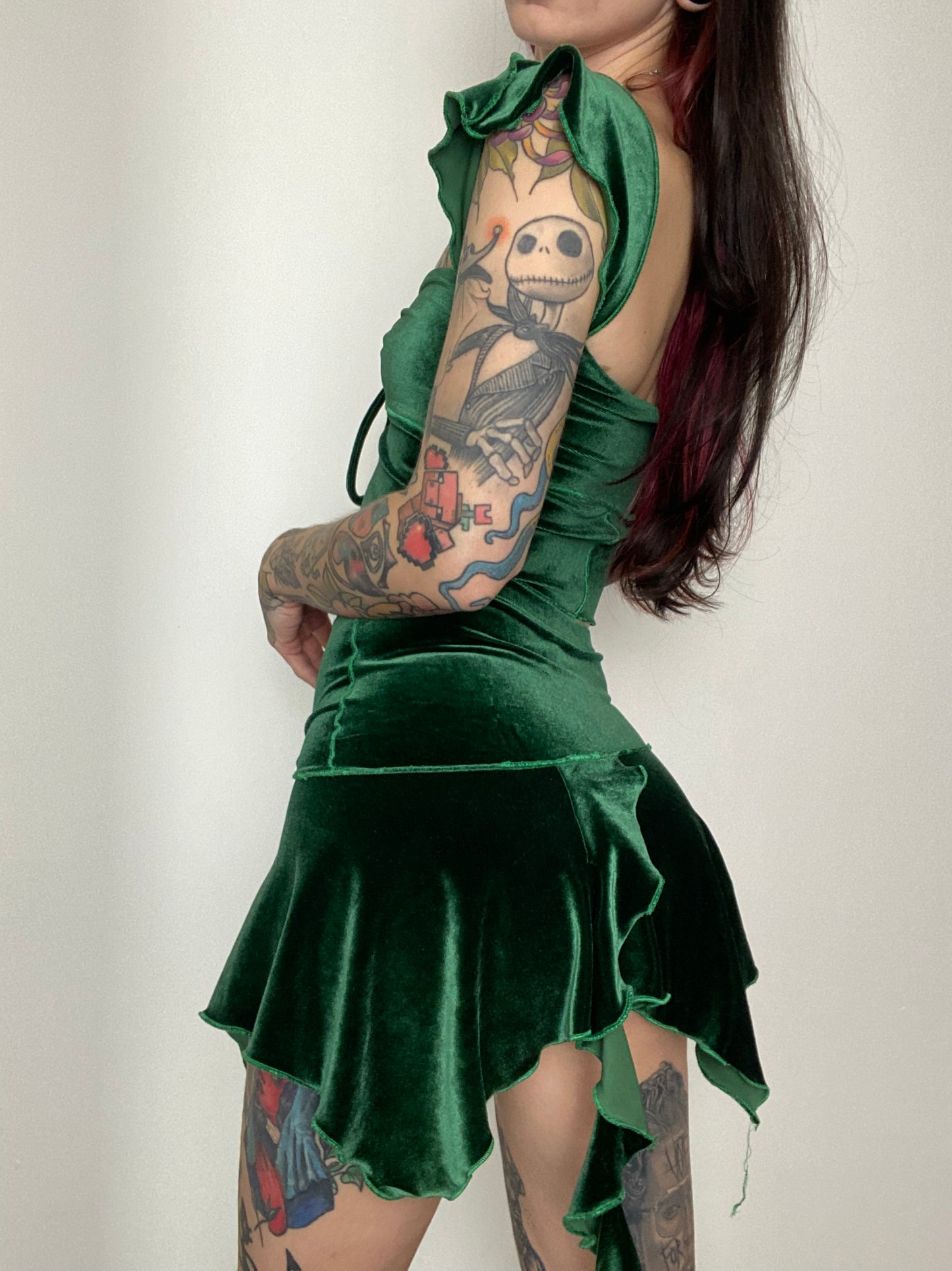 Velveteen skirt set *Choose your colourway