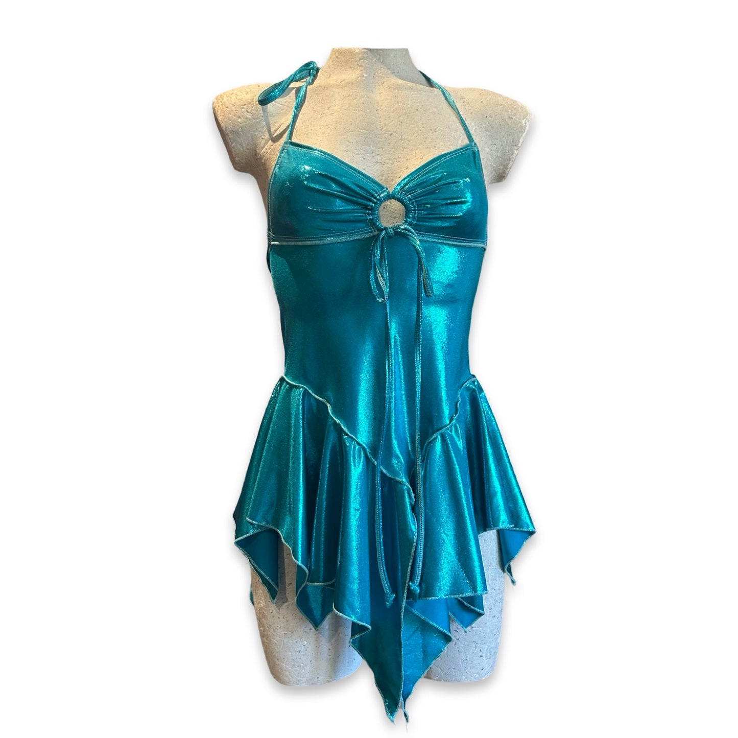 (R2S) UK 8 - Aqua Dixie dress - Long length