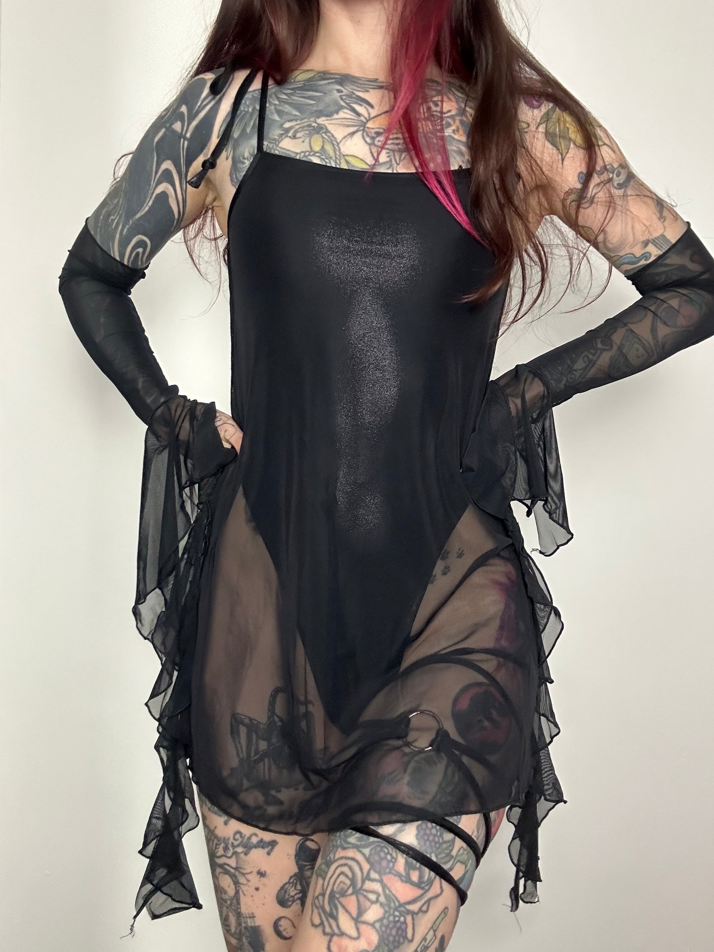 Jet leotard mini dress coord