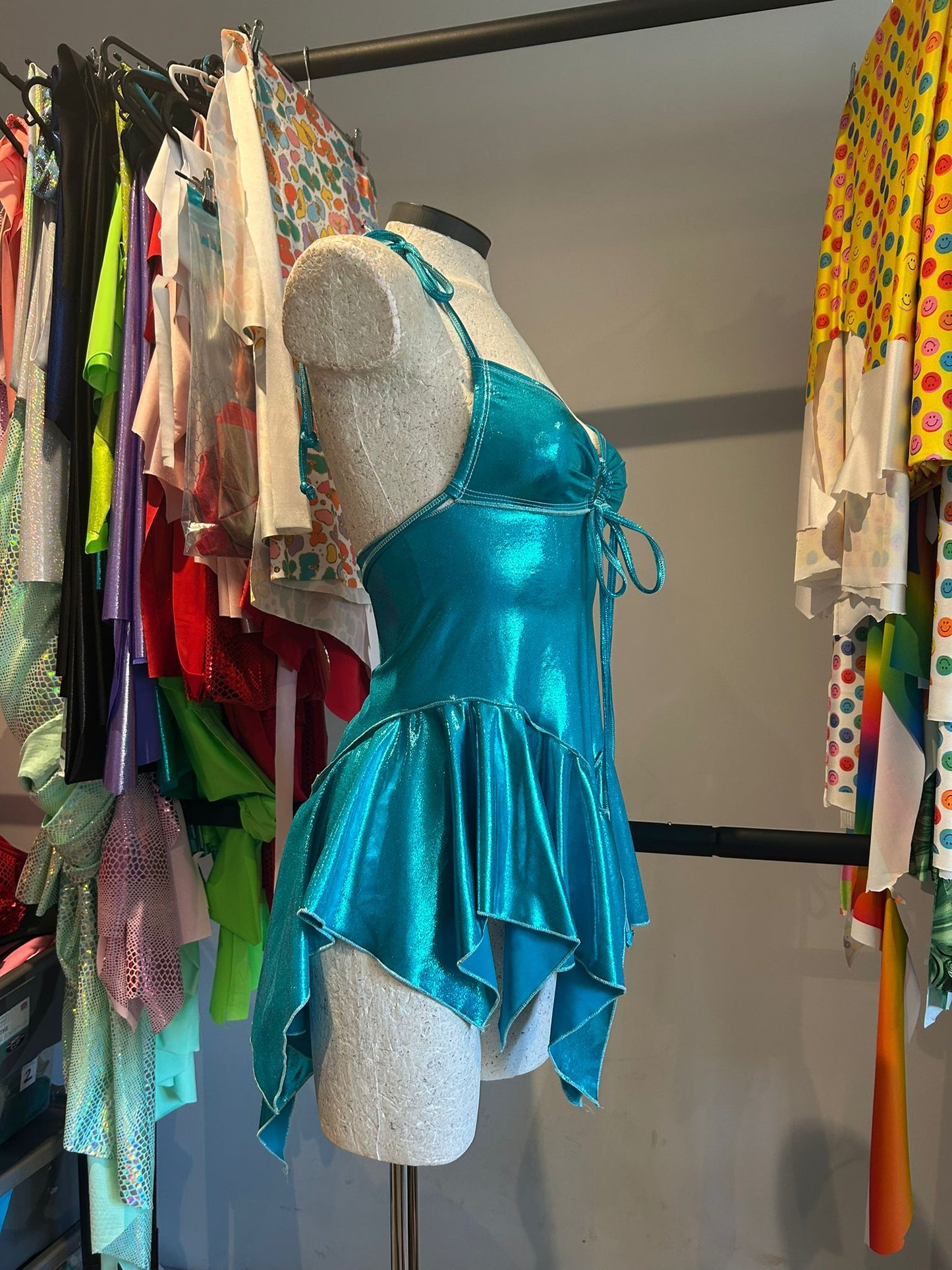 (R2S) UK 8 - Aqua Dixie dress - Long length