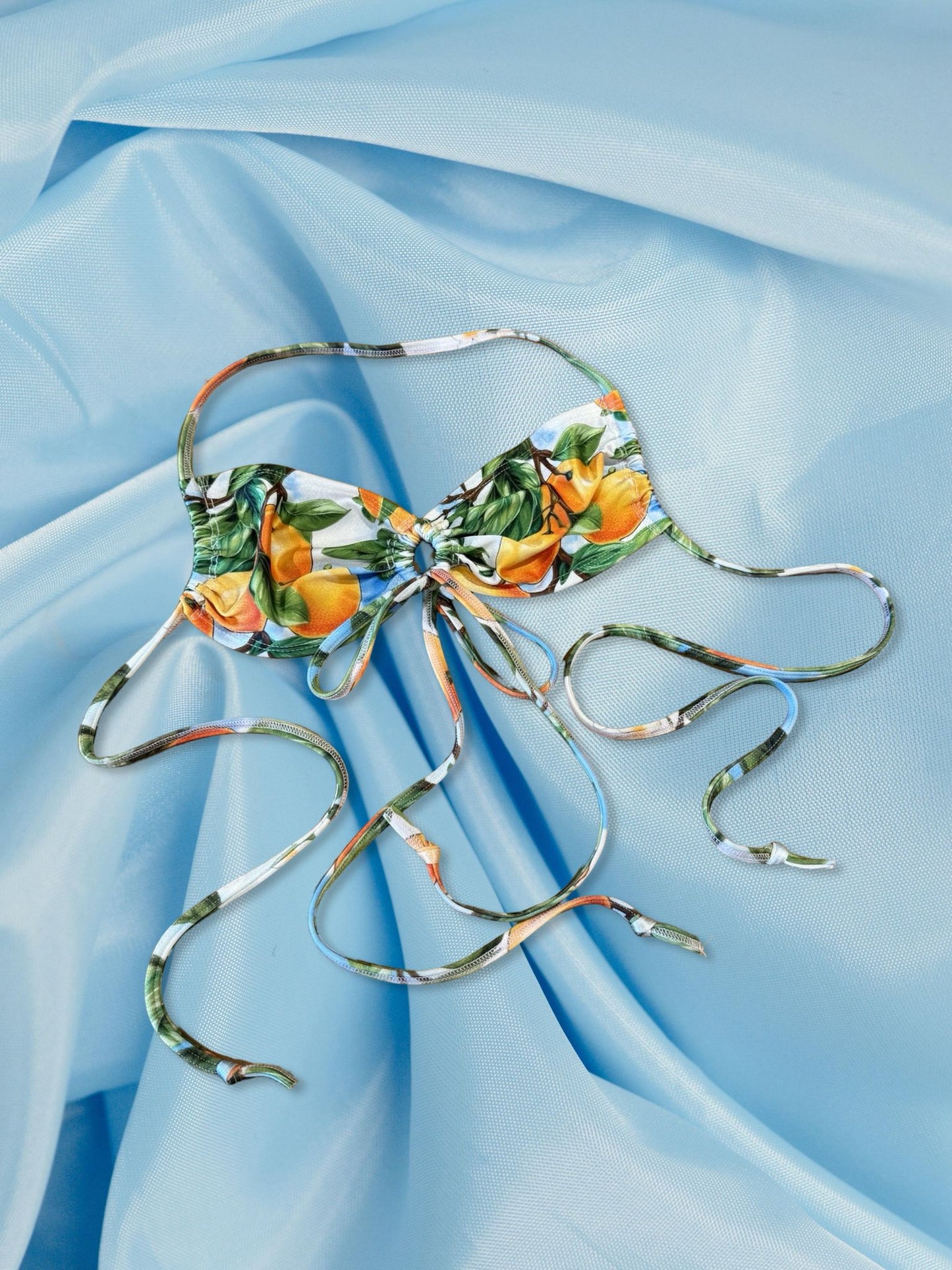 Jade x Cici- Orange - Multiway bikini top