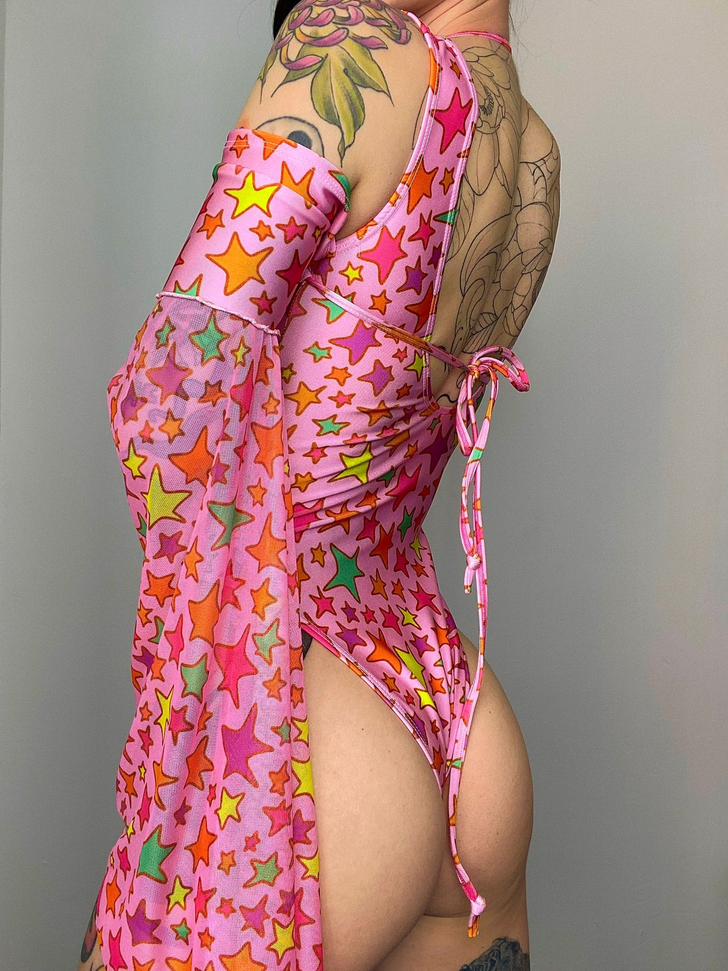 STARGIRL - Bell sleeve leotard + bikini top