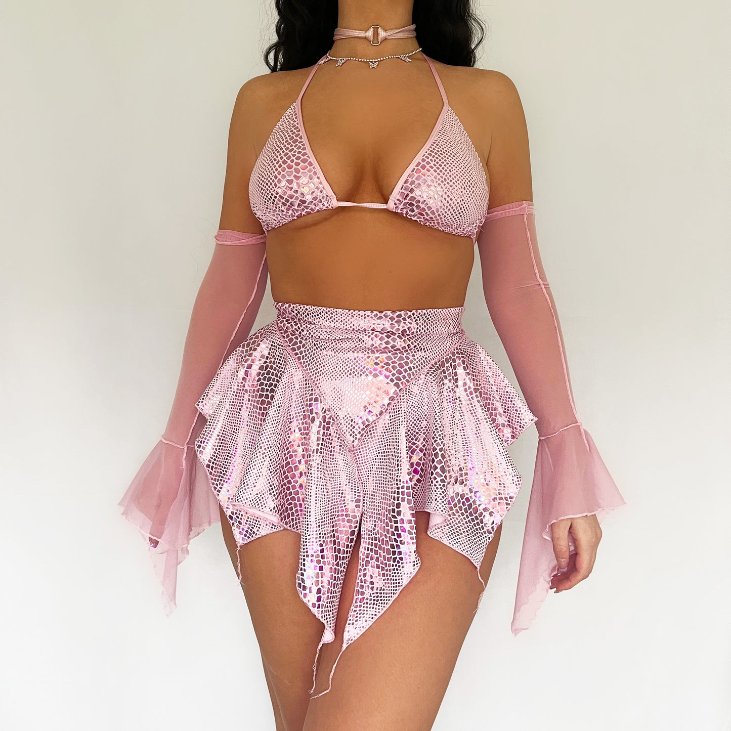 Red- Square Cup- Valentines Skirt set set *Choose your colour way