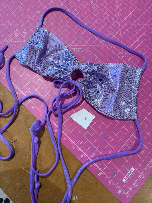 Sample sale// UK SIZE M - lilac python top