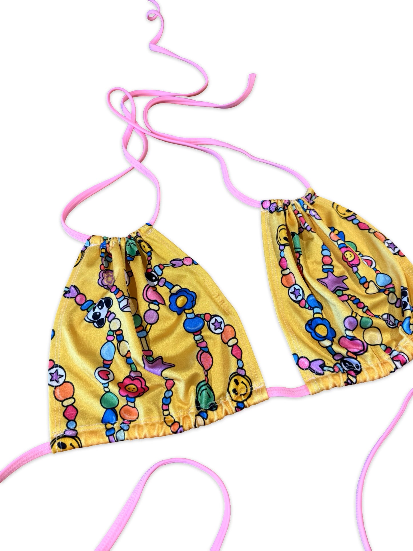 (M&R2S) Zero waste kini - Yellow Kandi multiway top - LARGE
