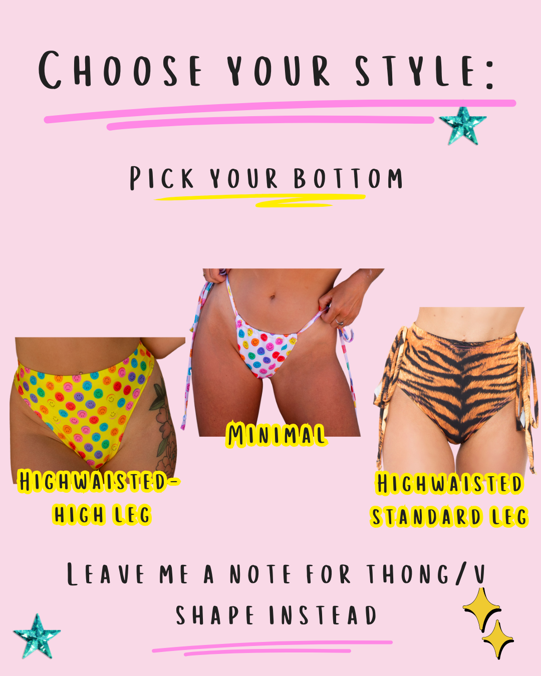 £25.00 bikini * Choose your style + print