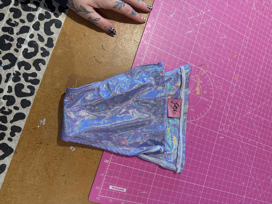 Sample sale// UK size small - hologram lilac minimal bottoms * straps will be added