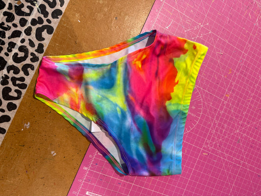 Sample sale// UK size 8 neon tiedye bottoms (OLD TOPSHOP STOCK*)