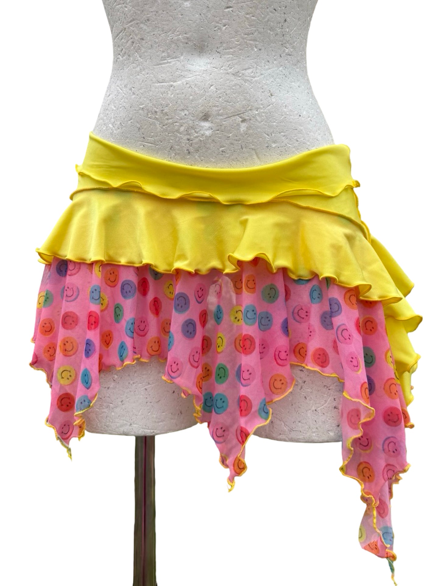 (R2S)  Zero Waste Smiley ruffle skirt - UK10-12 / US6-8