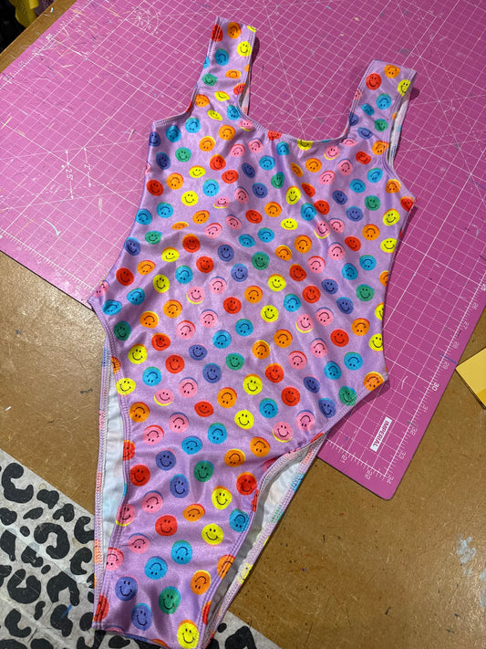 Sample sale// UK SIZE 8- Lilac smiley Leotard