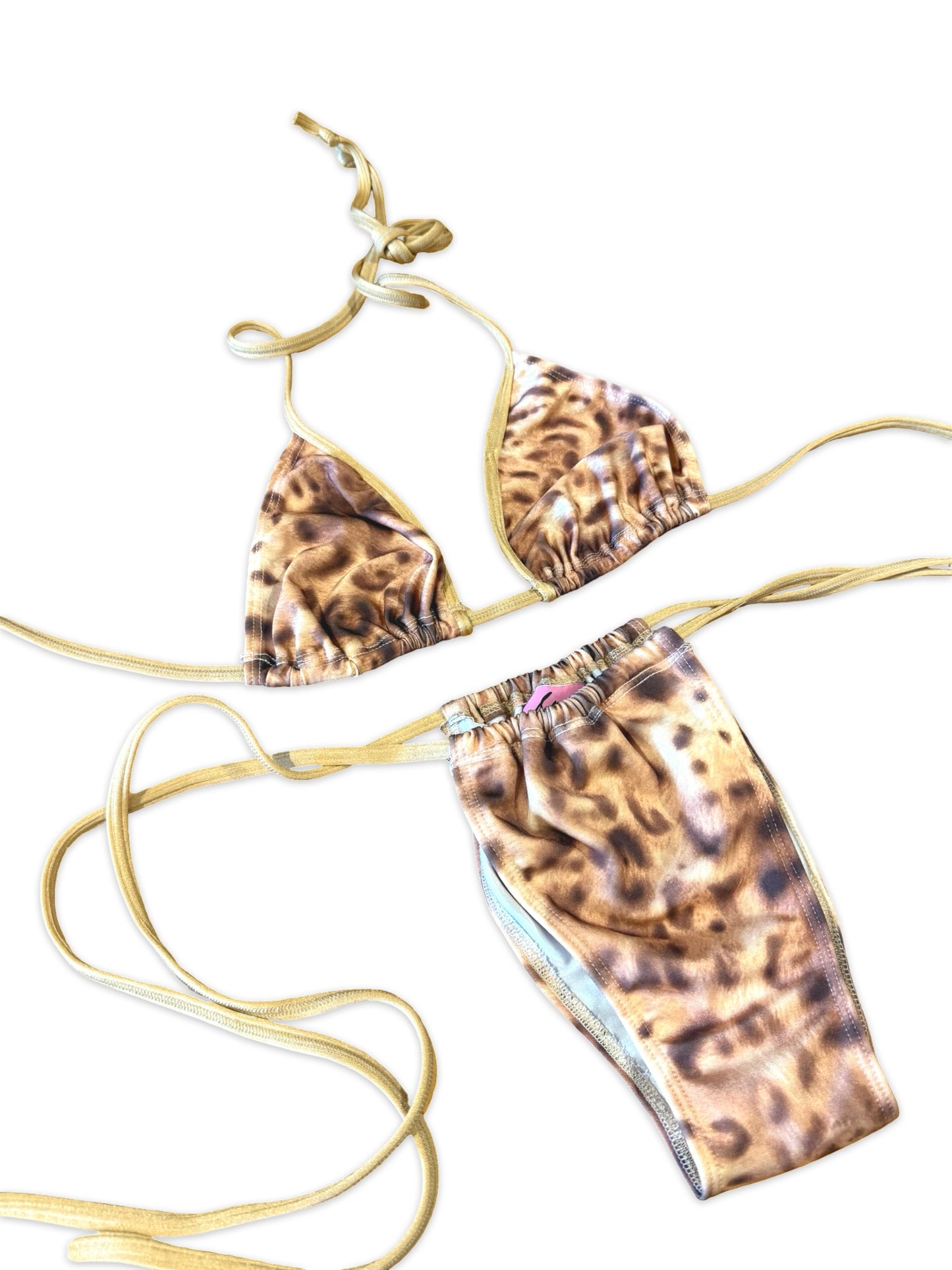 (M&R2S) Zero waste kini - Mocha Leopard