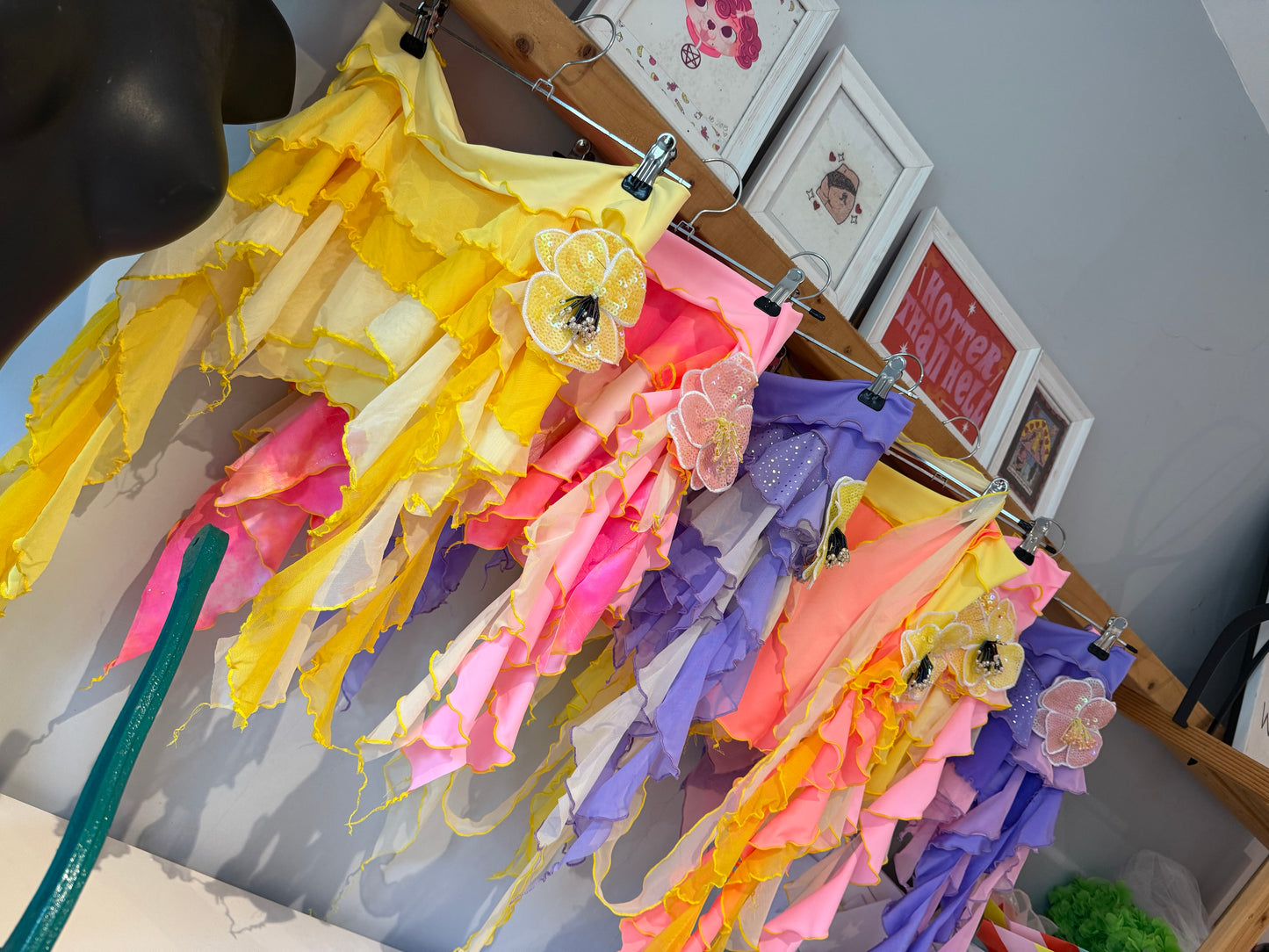 (R2S) UK 8 - One available- Lemon Drop ruffle skirt set.
