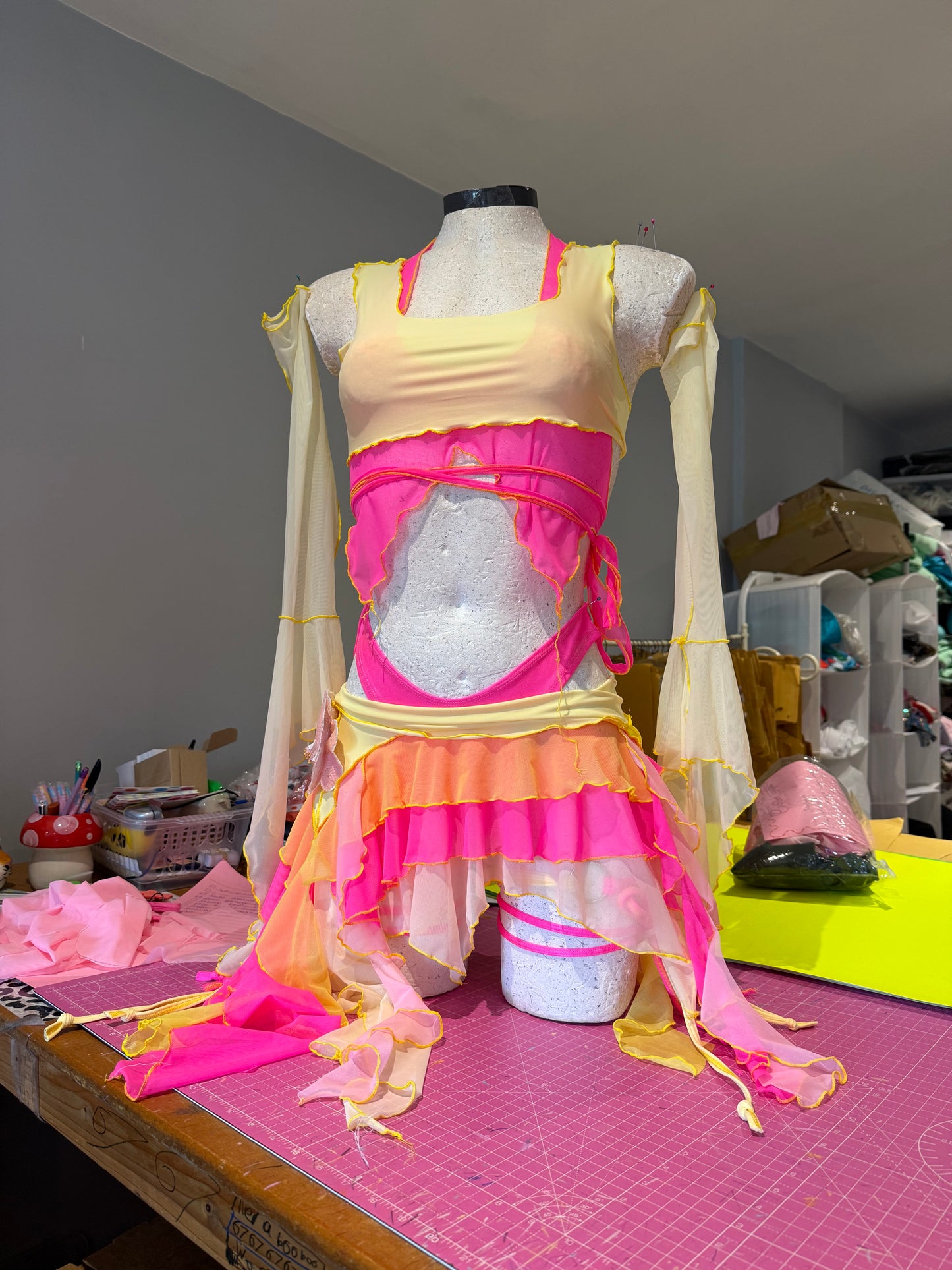 Daphne Harmonix set- Electric pink + lemon
