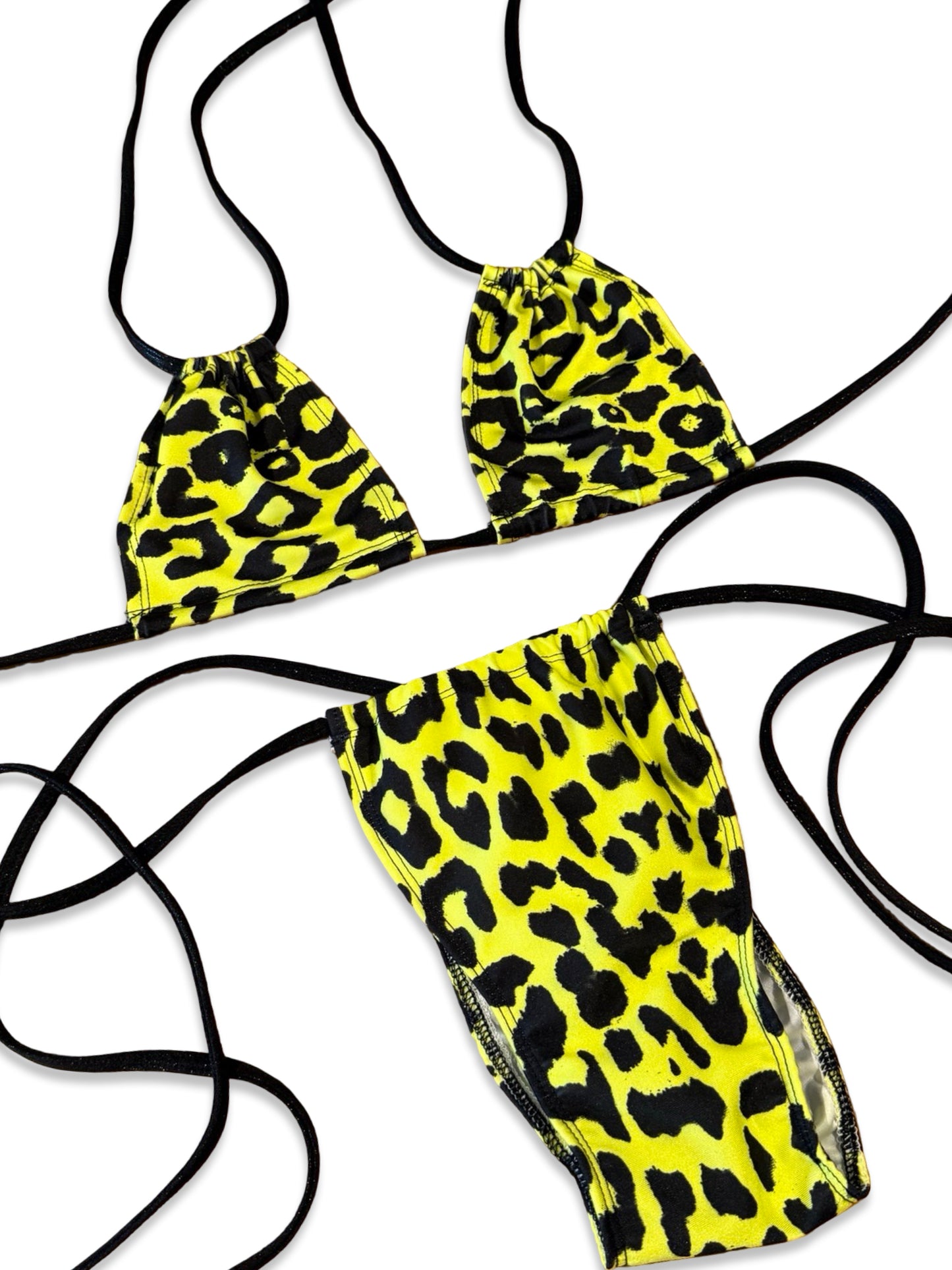 (M&R2S) Zero waste kini - Lime leopard Multiway