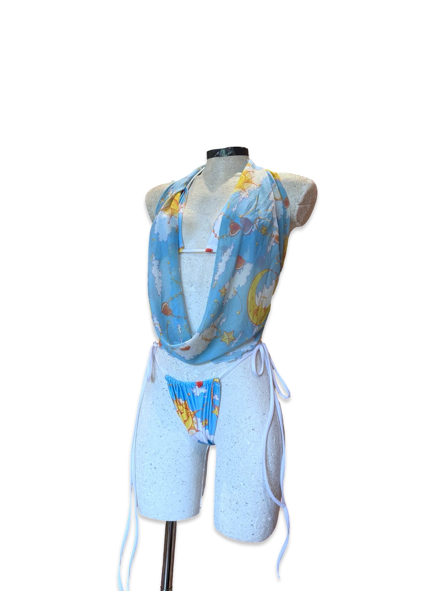 (M&R2S) Zero waste kini - Celestial sarong/ wrap/ multiway top/ shawl