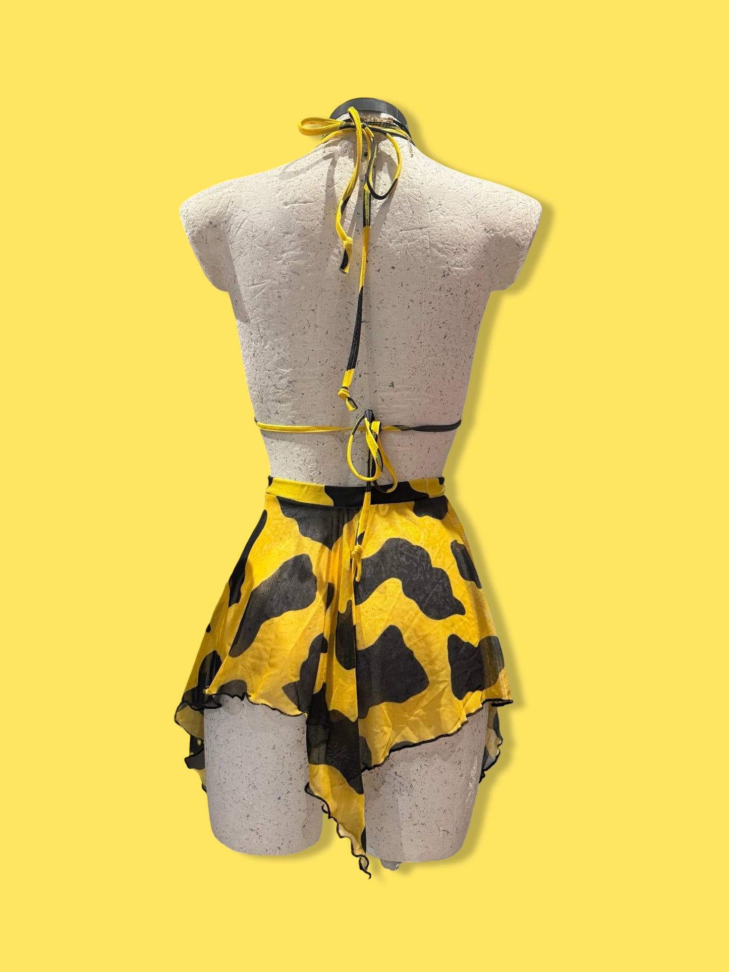 Remixed Mesh skirt set - Lemon Cow