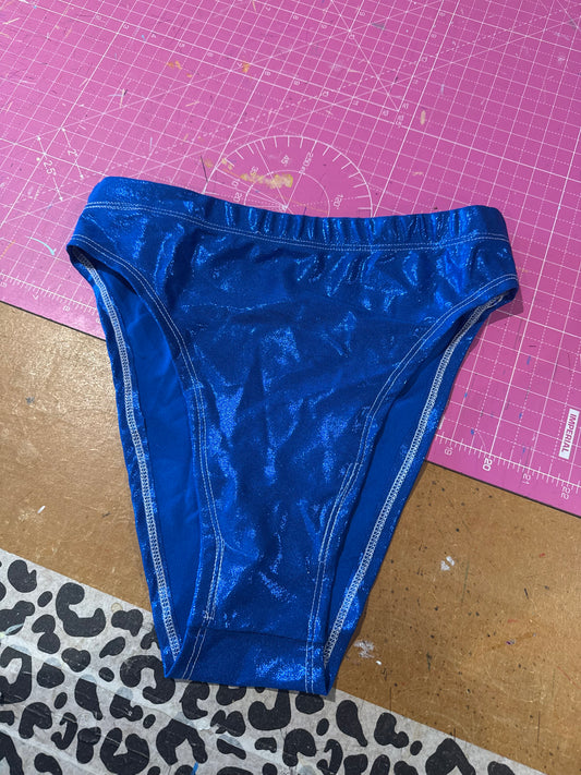Sample sale// UK SIZE 10- Metallic royal bottoms