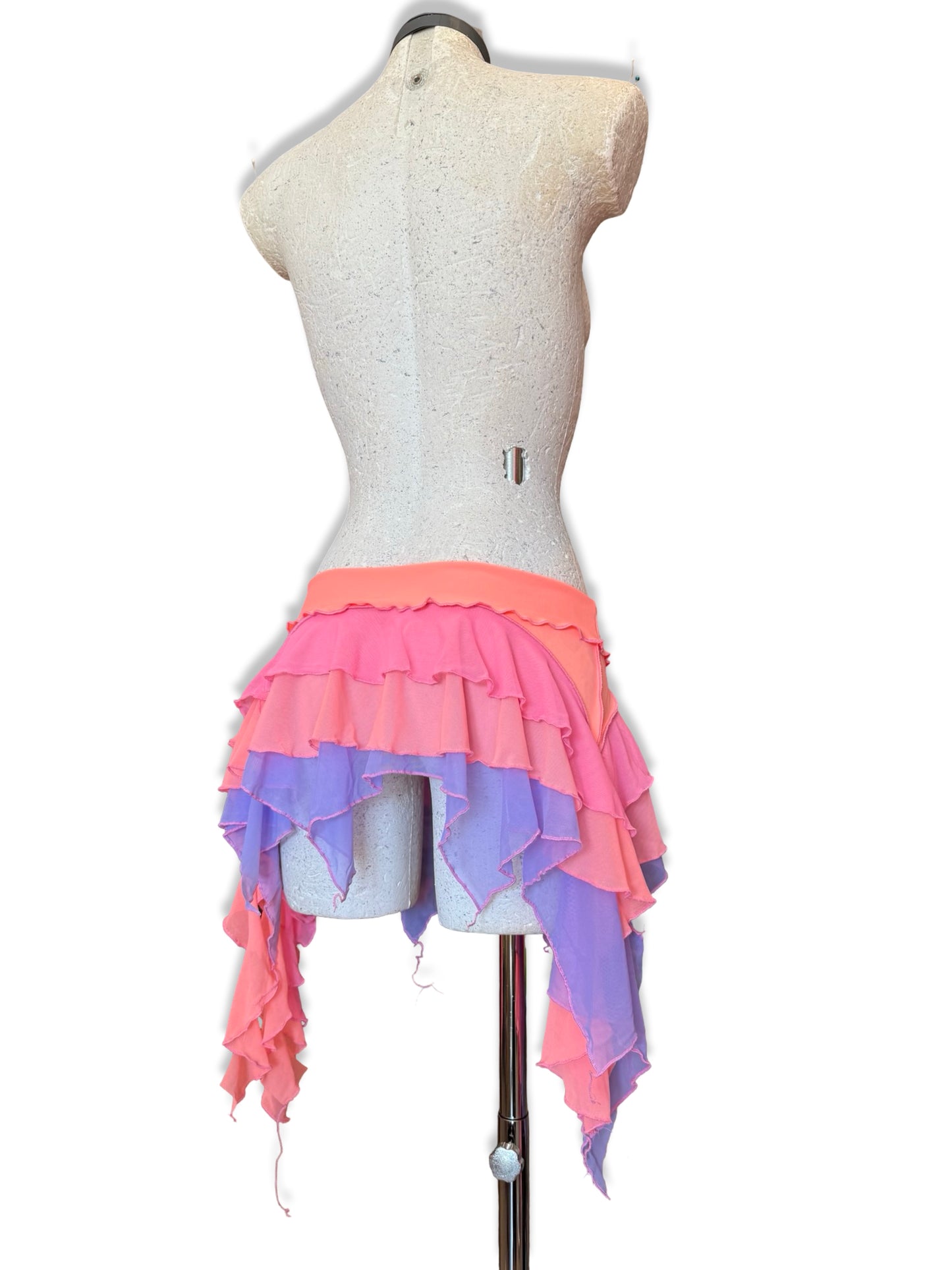 Pink/Lilac + Peach Skirt (Made to order) - Choose your size.