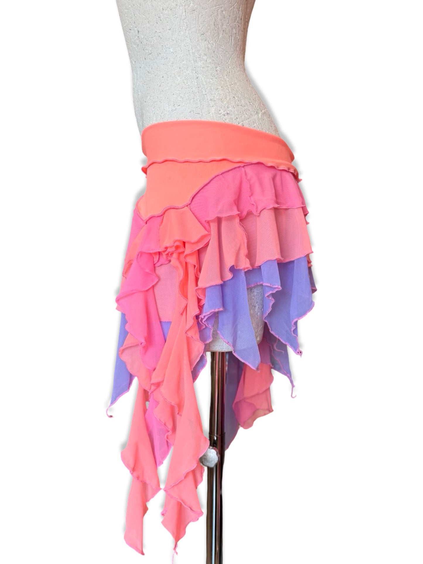 Pink/Lilac + Peach Skirt (Made to order) - Choose your size.