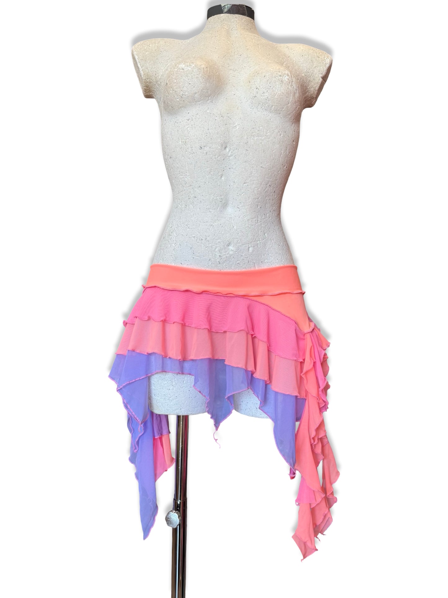 Pink/Lilac + Peach Skirt (Made to order) - Choose your size.