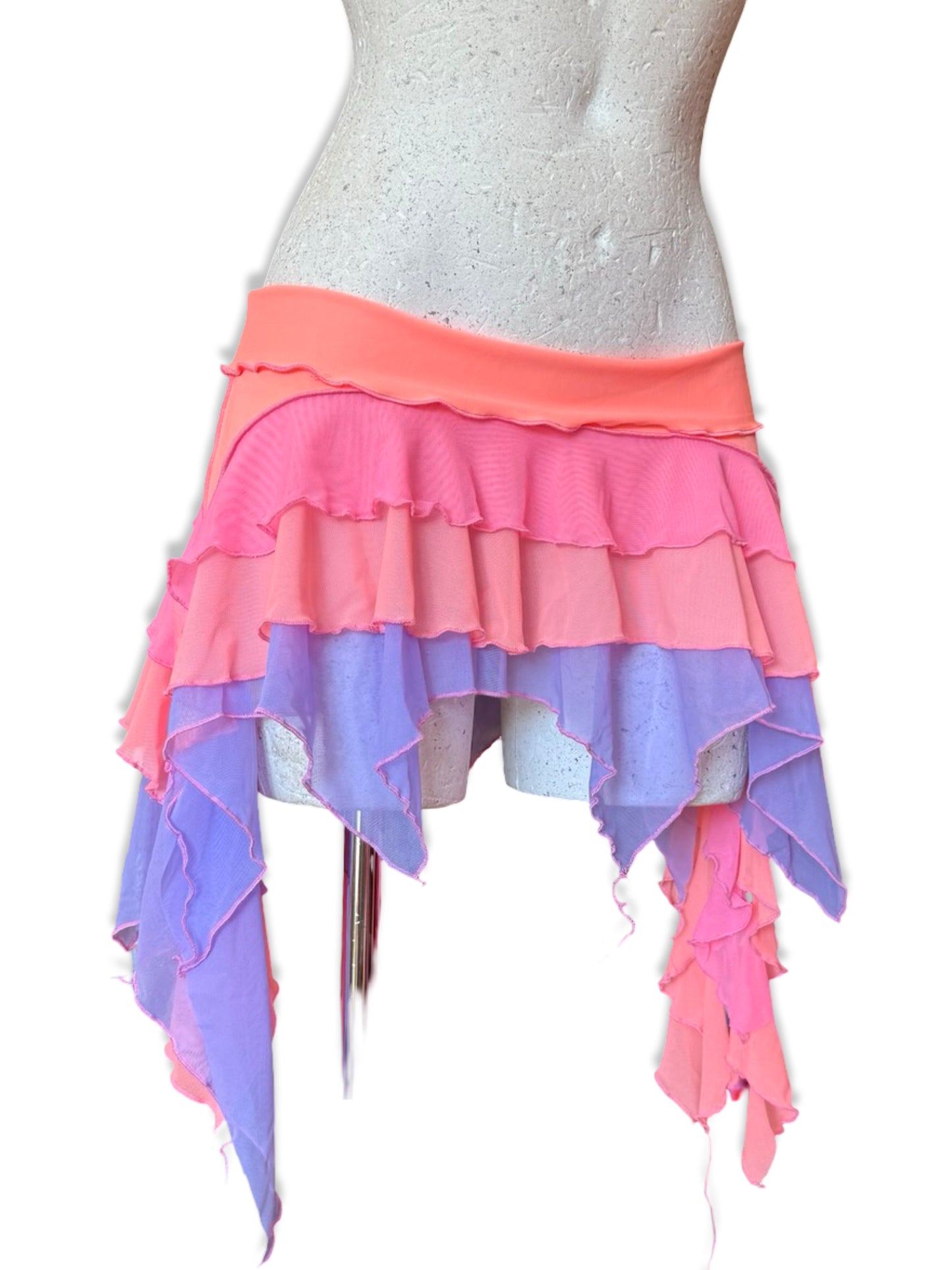 Pink/Lilac + Peach Skirt (Made to order) - Choose your size.