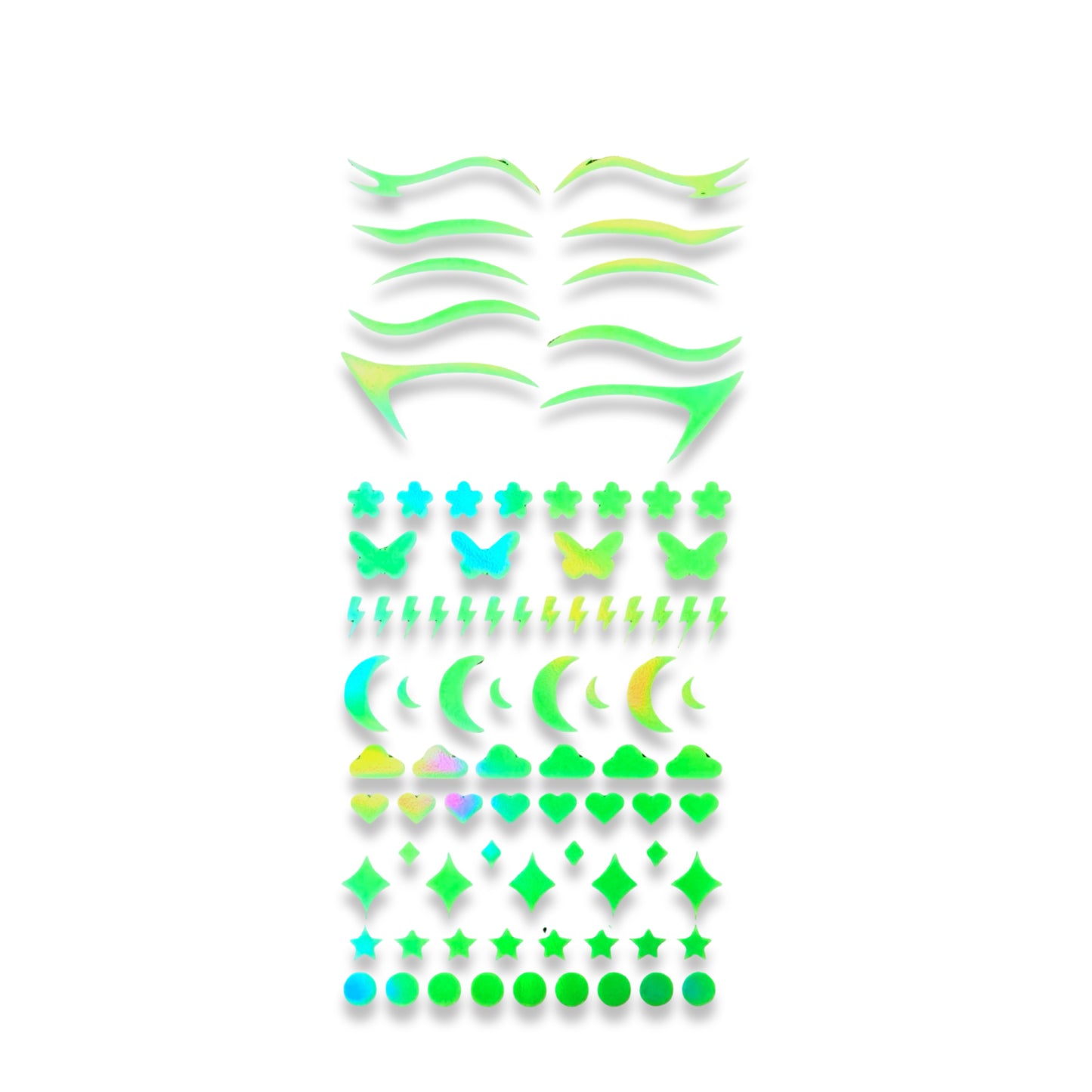 GLITTER PRIZM - HOLO EYES Basic pack 2.0 *GREEN UV*