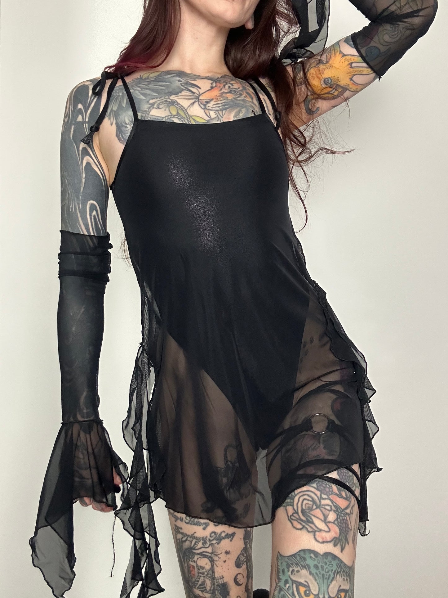 Jet leotard mini dress coord