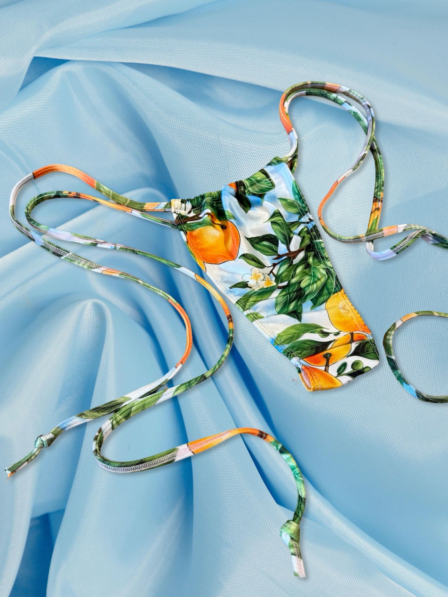 Jade x Cici-  Orange Minimal thong