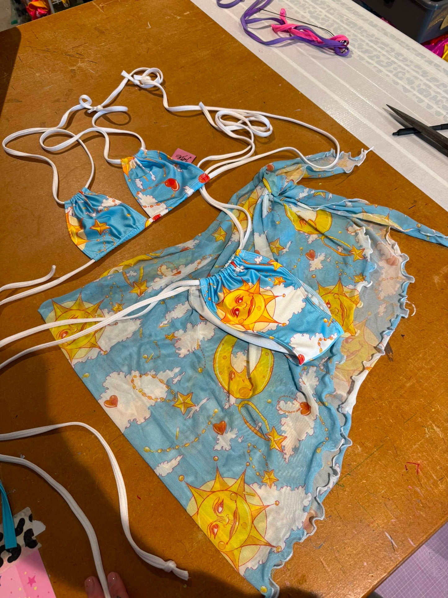 (M&R2S) Zero waste kini - Celestial sarong/ wrap/ multiway top/ shawl