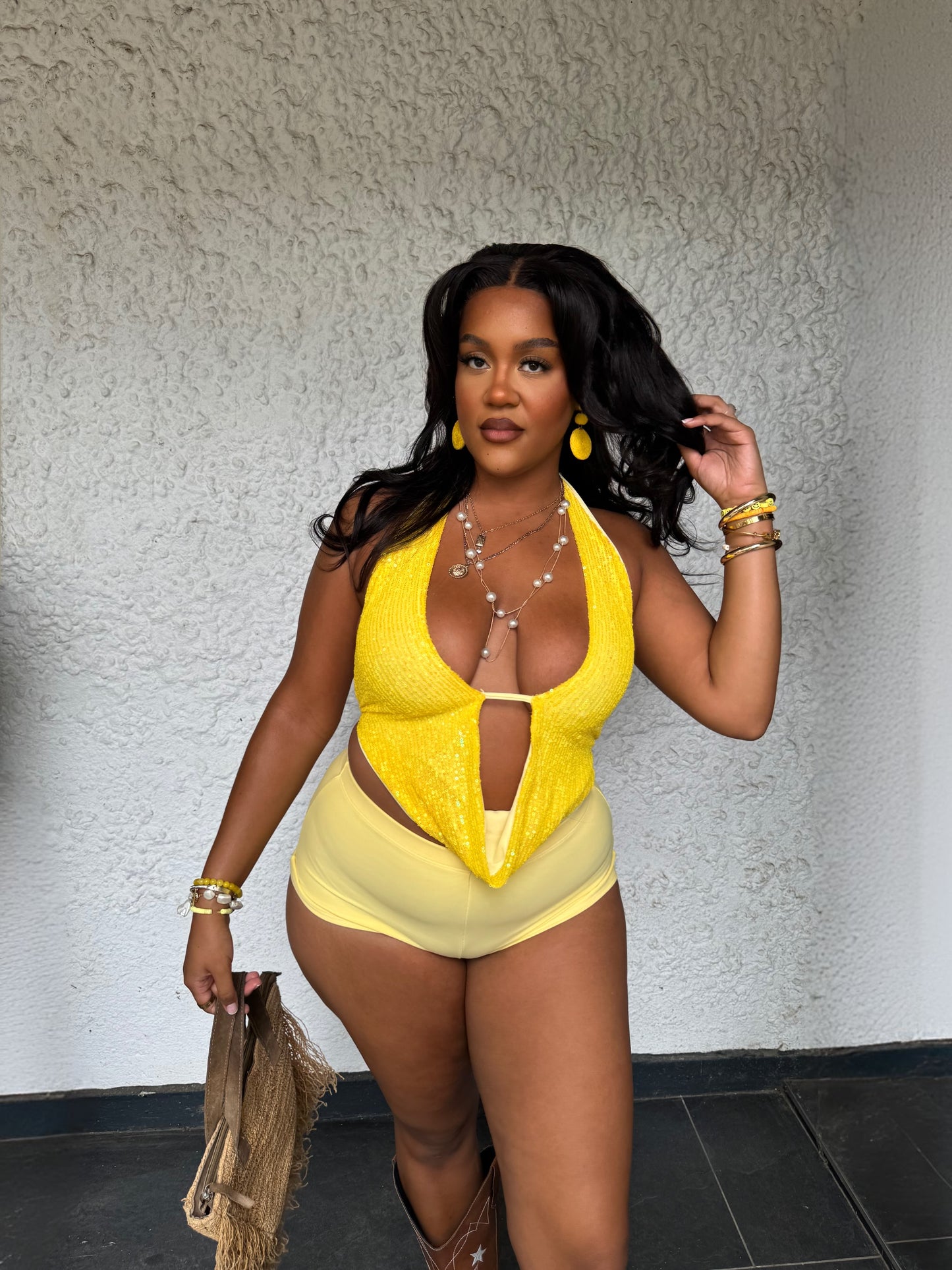 Lemon Drop top + shorts set