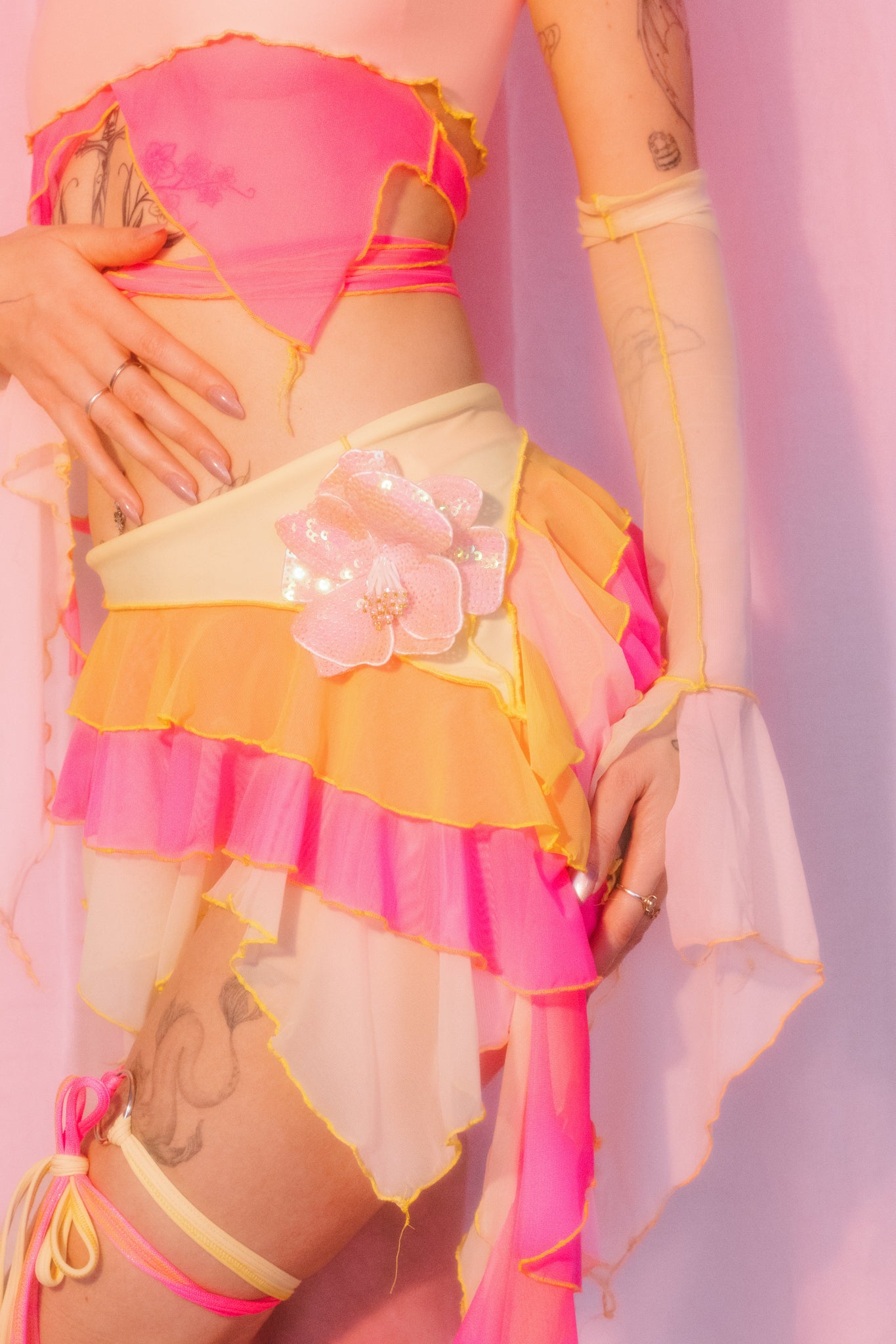 Daphne Harmonix set- Electric pink + lemon