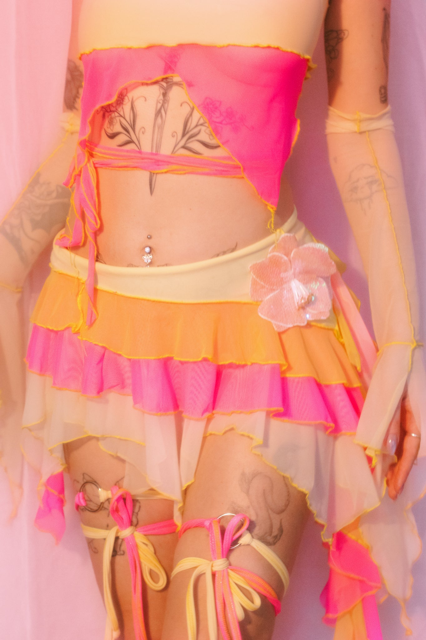 Daphne Harmonix set- Electric pink + lemon