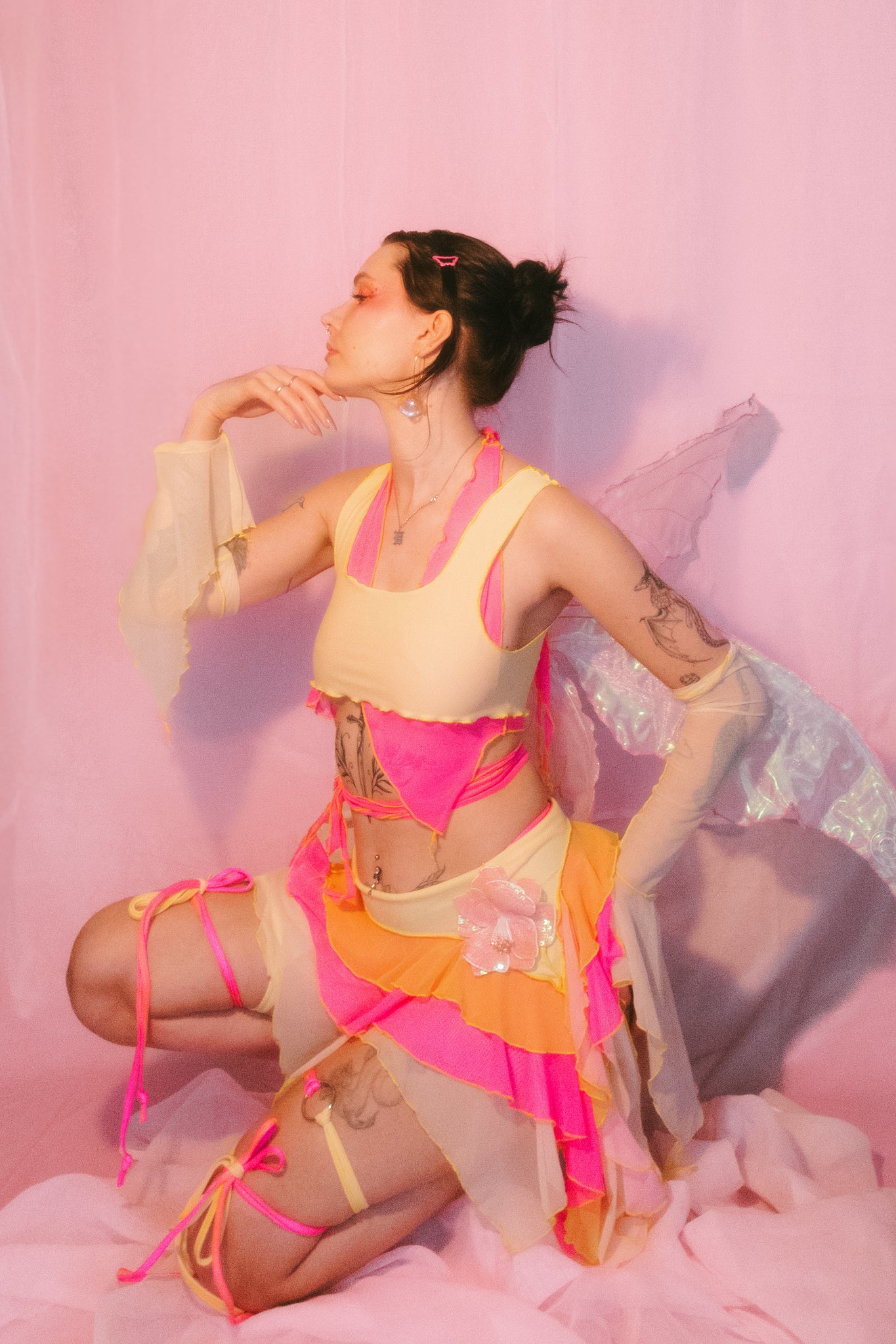 Daphne Harmonix set- Electric pink + lemon