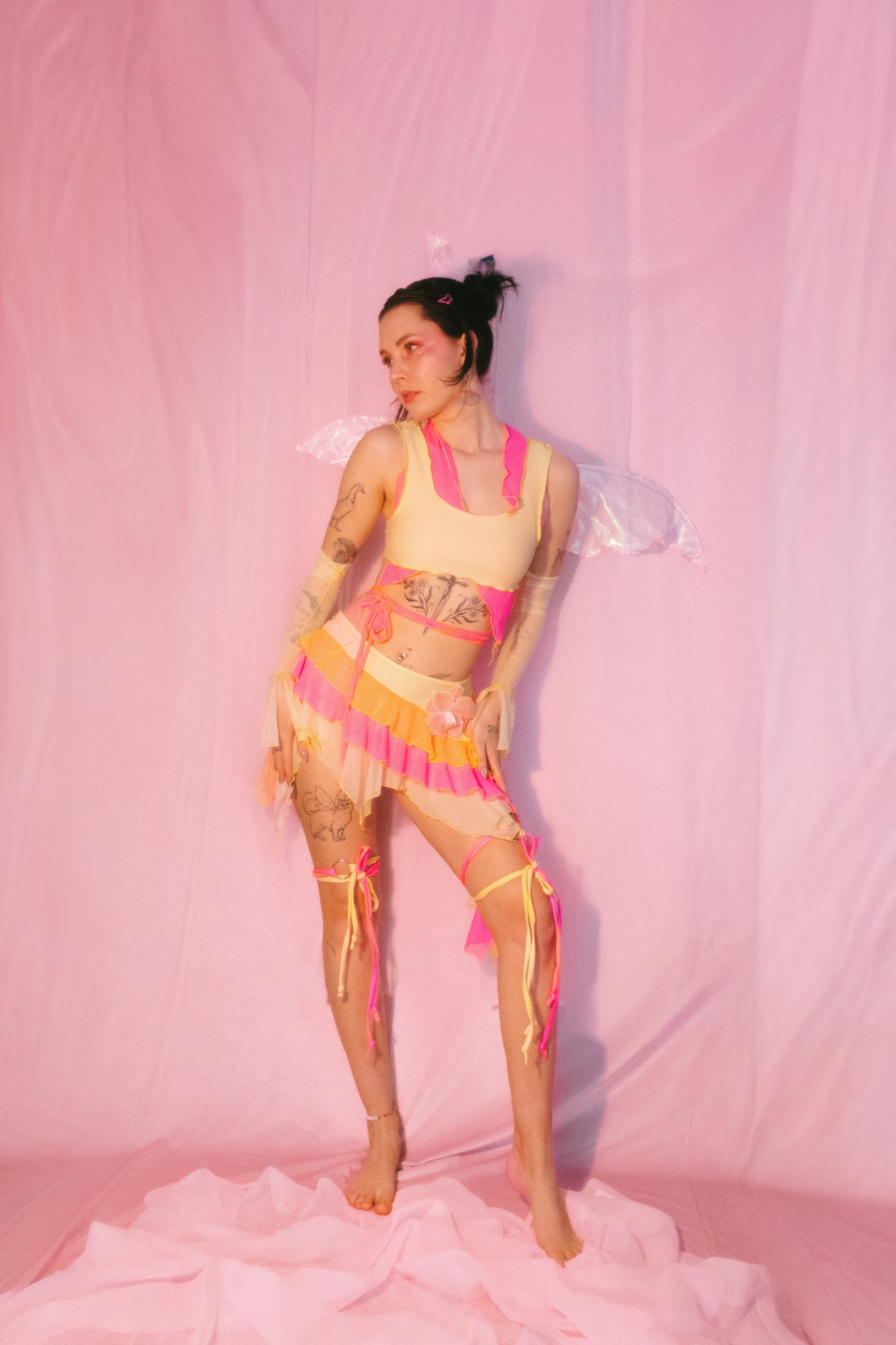 Daphne Harmonix set- Electric pink + lemon